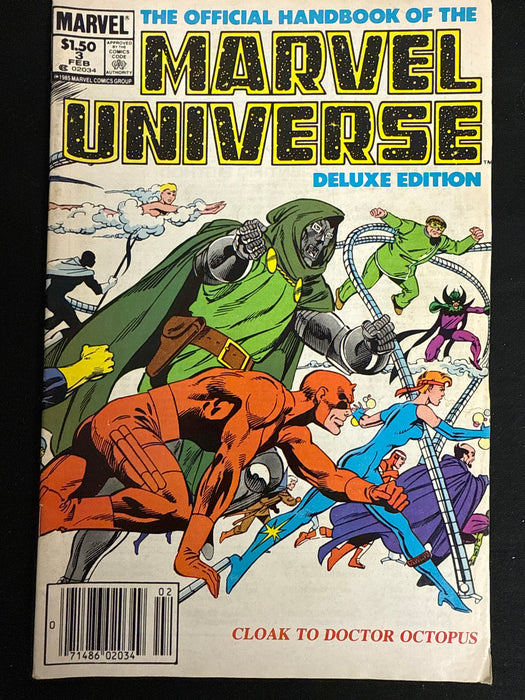 Official Handbook of the Marvel Universe Deluxe Edition #  3 Newsstand VG+ (4.5)