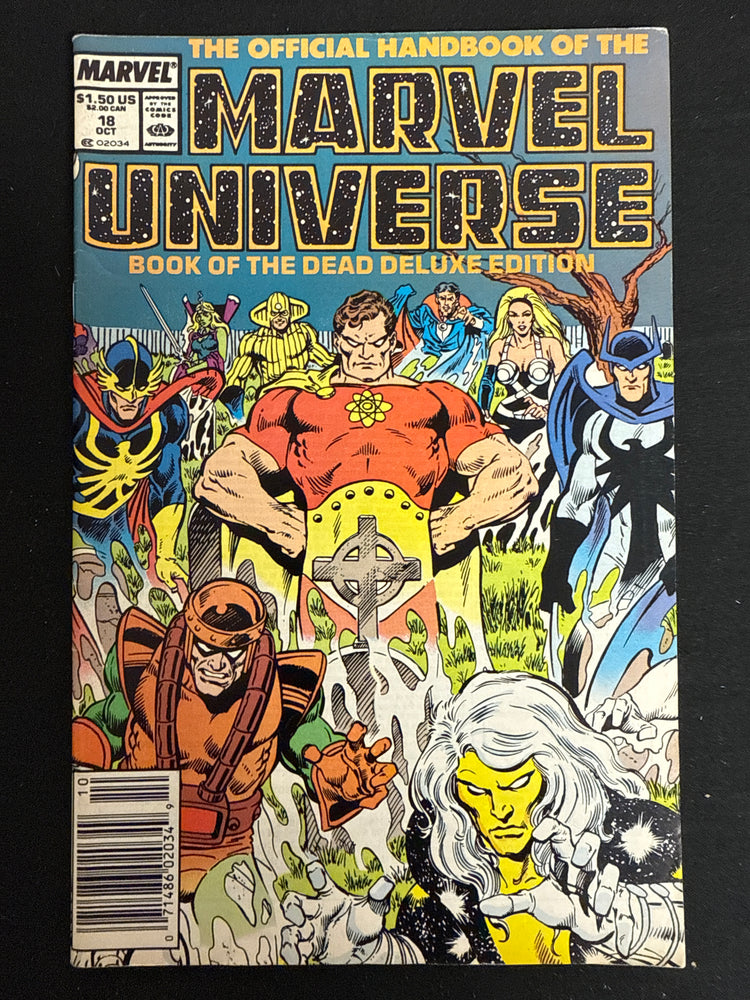 Official Handbook of the Marvel Universe Deluxe Edition # 18 Newsstand VG+ (4.5)