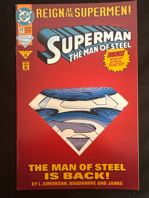 Superman: The Man of Steel # 22 NM (9.4)