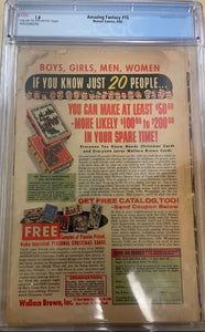 Amazing Fantasy # 15  CGC 1.8