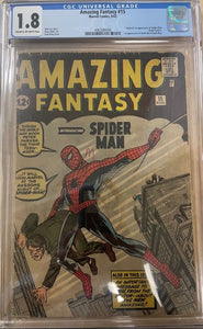 Amazing Fantasy # 15  CGC 1.8