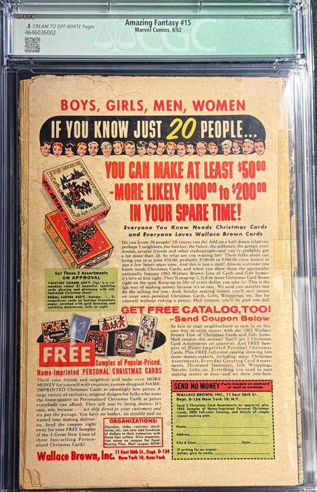 Amazing Fantasy # 15  CGC 0.5