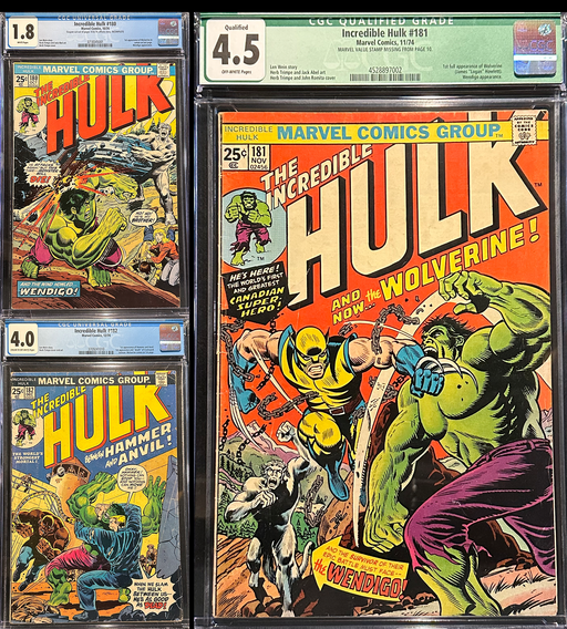 Incredible Hulk #180-182 Set: The Wolverine