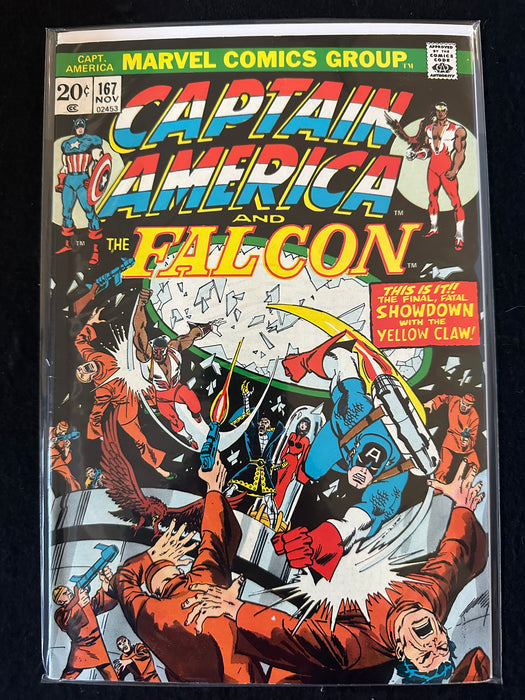 Captain America #148,151,160,164,165,167,169 (7 Issues) Red Skull and Falcon