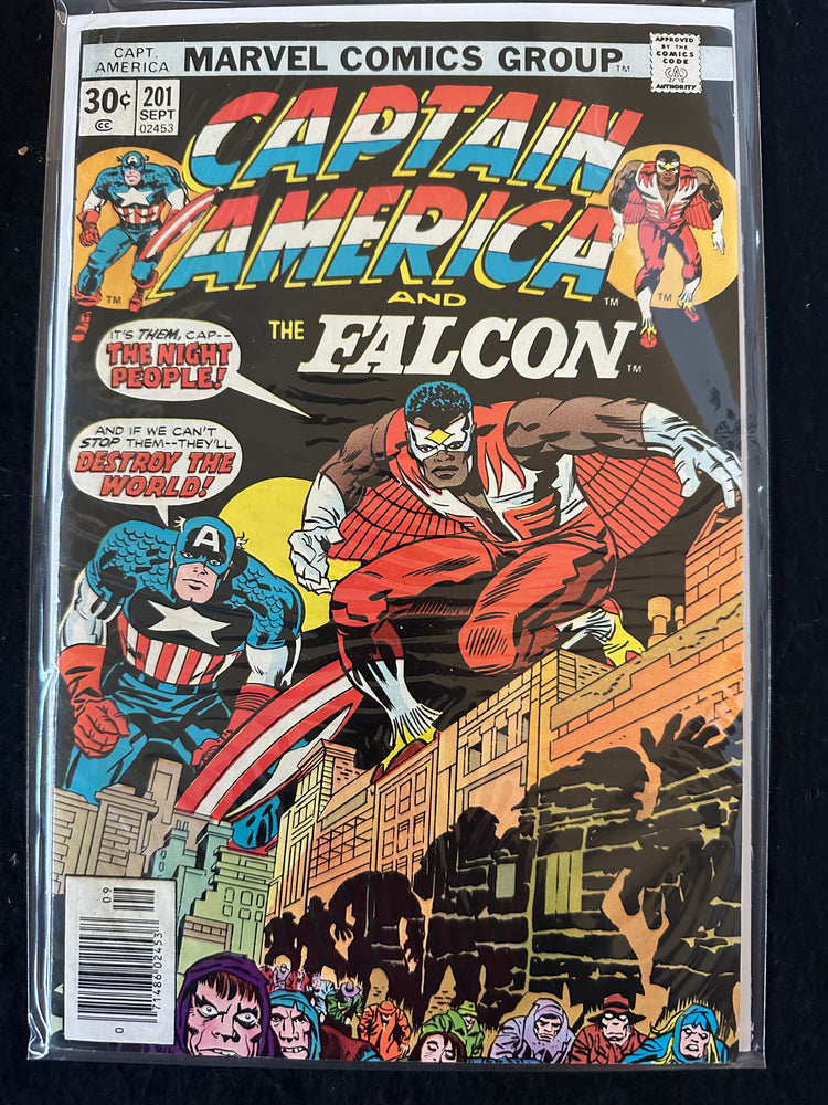Captain America #201  (1976) FN/VF (7.0) Kirby Falcon