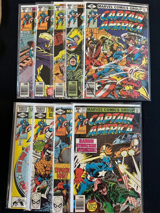 Captain America #242-250 (9 Issues) Miller and Byrne Art