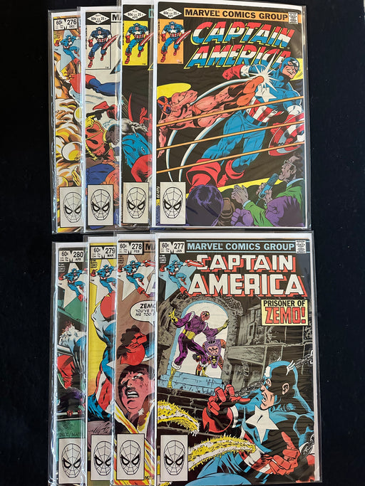 Captain America #271-273,276-280 (8 Issues) Zeck Art