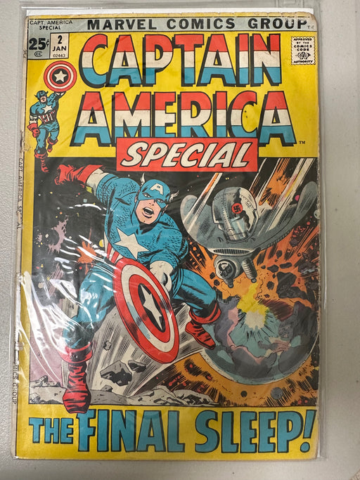 Captain America Annual #2 (1972) GD- (1.8) Reprint ToS #72-74 Kirby