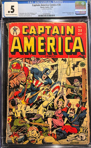 Captain America Comics # 38 CGC 0.5