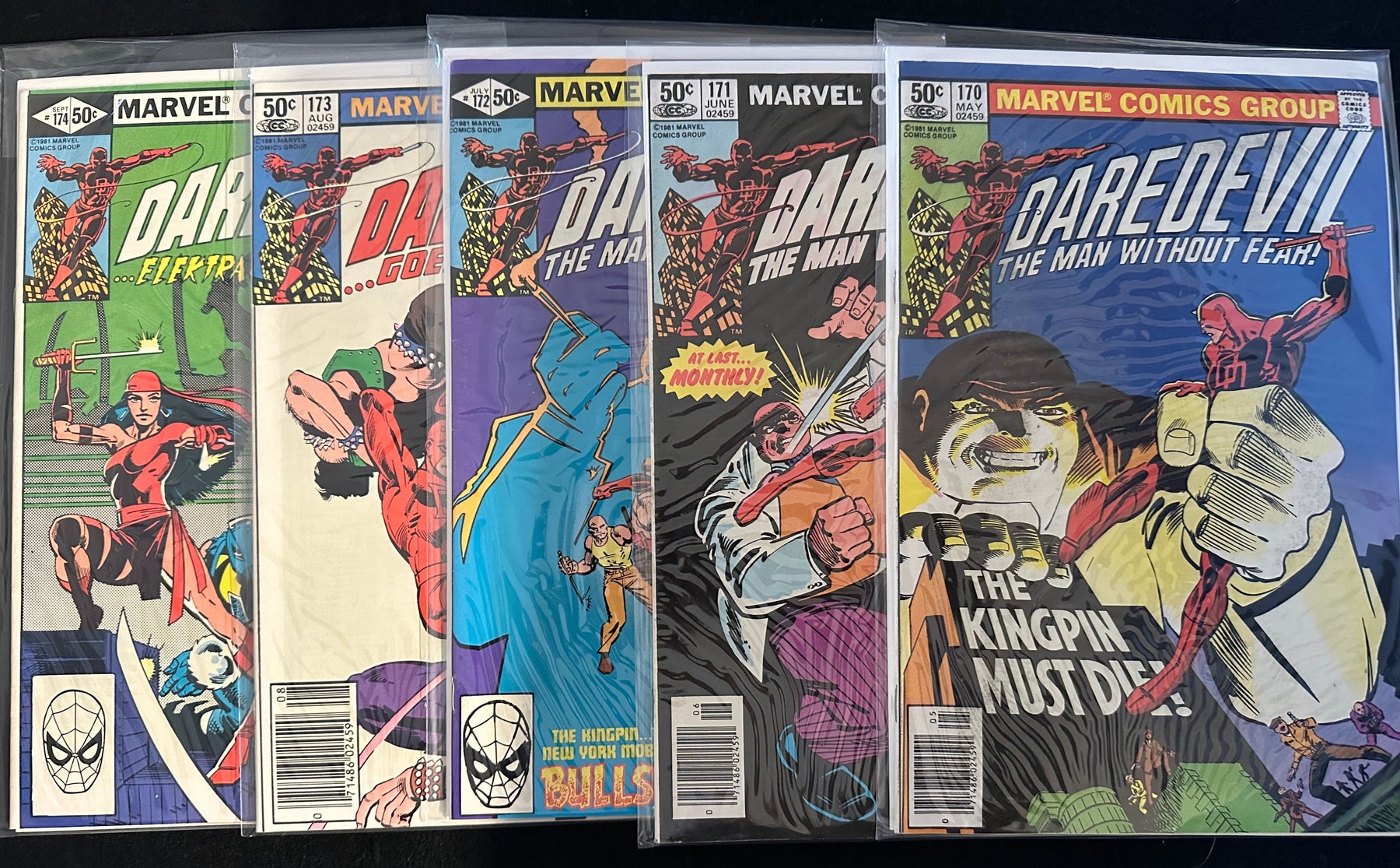 Daredevil #170-180 (11 Issues) Frank Miller Elektra