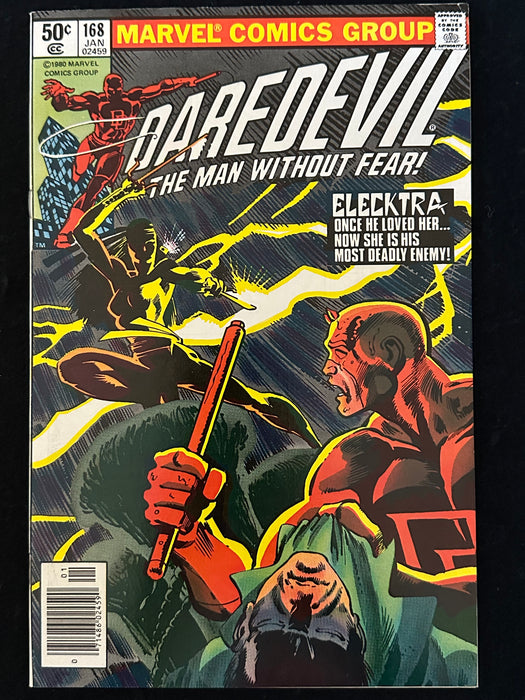 Daredevil #168 (1980) FN/VF (7.0) Newsletter 1st Elektra Frank Miller