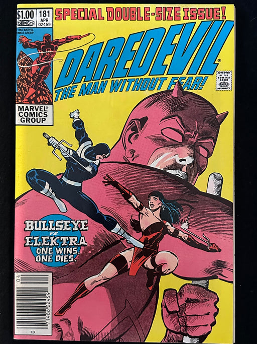 Daredevil #181 Newsstand VF- Death of Elektra