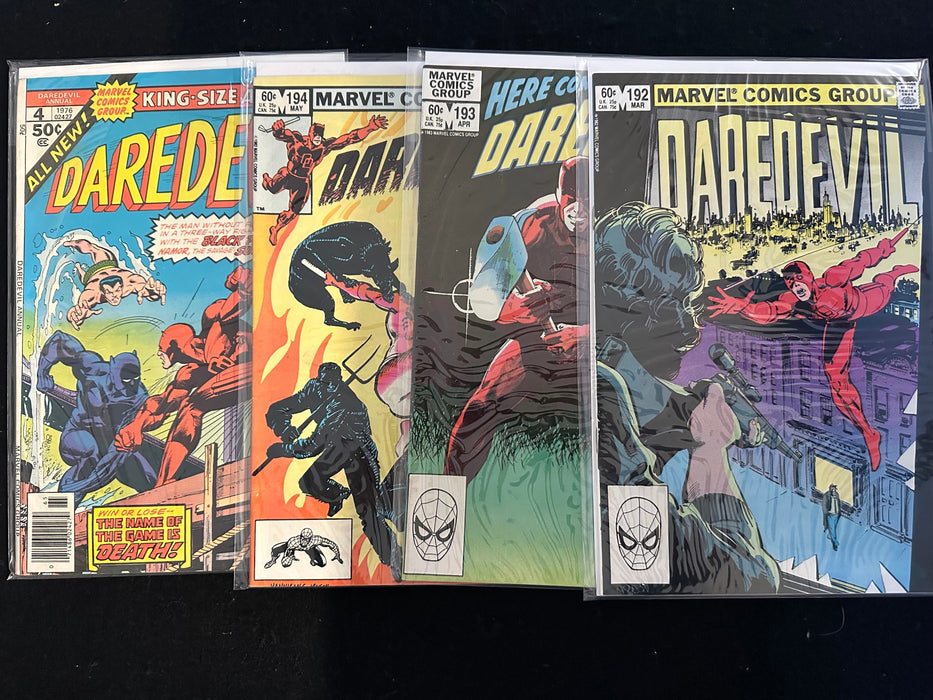 Daredevil #192-194, Annual 4 (4 Issues)