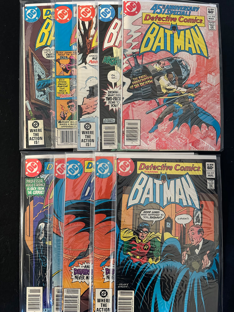 Detective Comics #512-520 (10 Issues)