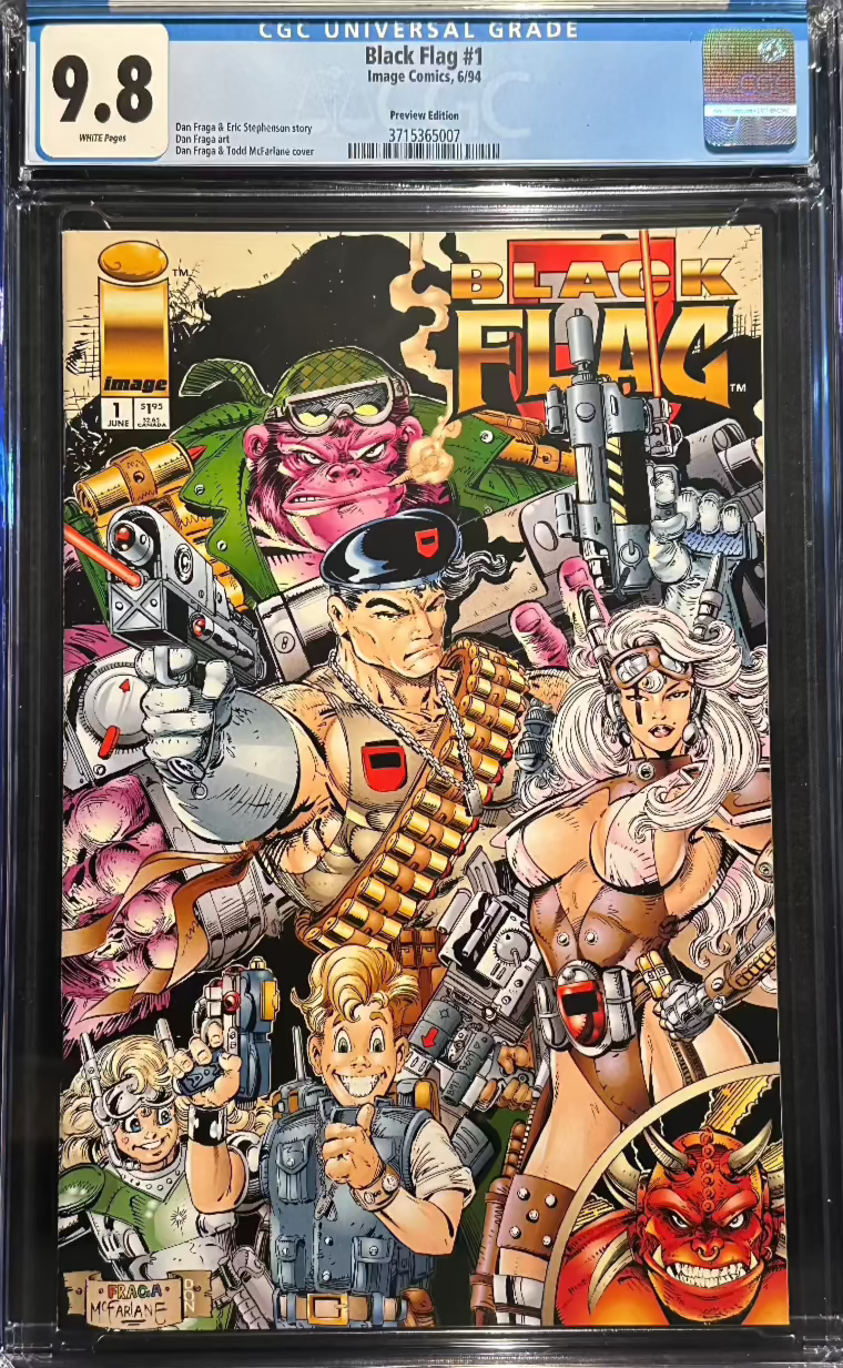 Black Flag #1 (Image, 1994) CGC 9.8 White Pages — Bedo's Collectibles