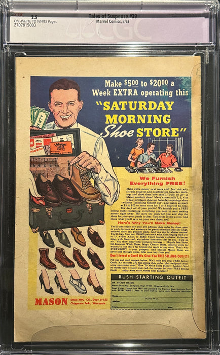 Tales of Suspense # 39 CGC 2.5