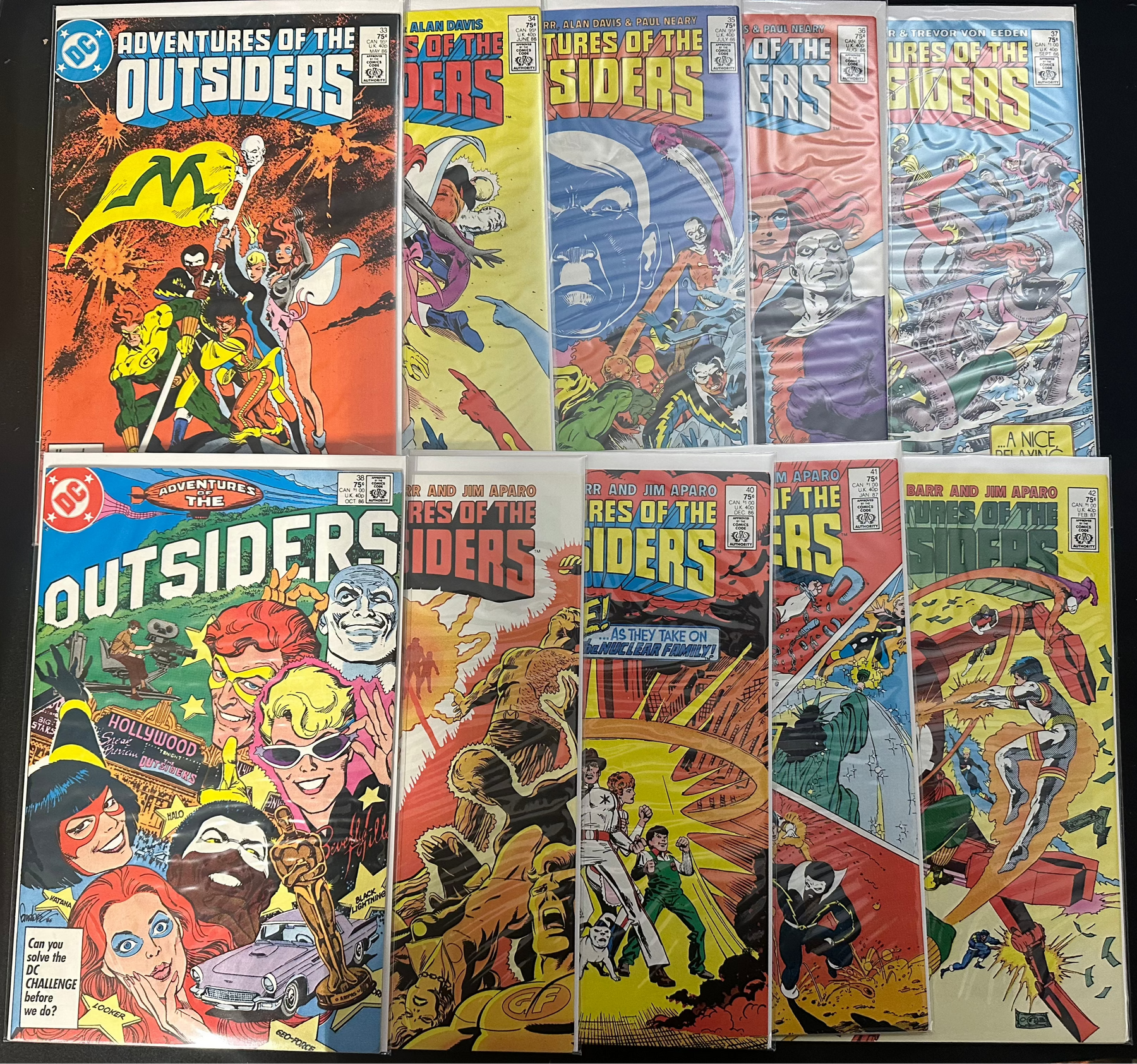 Adventures of the Outsiders Lot # 33-42 NM (9.4)