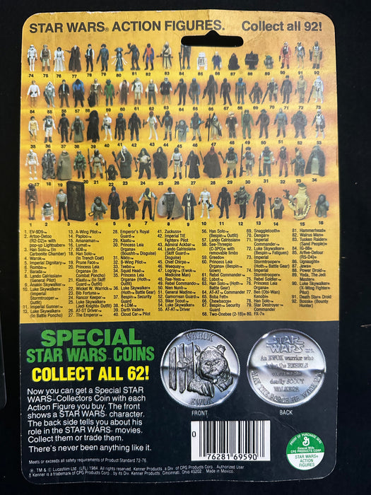 Vintage Star Wars Pair: Han Solo (Trenchcoat) and Power of the Force Paploo