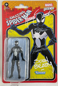 Hasbro Marvel Legends Black Costume Spider-Man Signed by Zeck, Frenz, Beatty, and Breeding