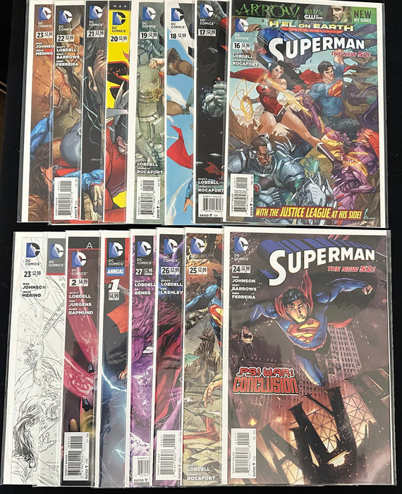 Superman #0-27, Annual #1,2 +Sketch Variants NM+ (9.6)
