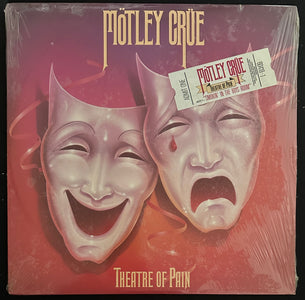 Mötley Crüe Theatre of Pain (1985) - 1st Pressing "Admit One" Hype Sticker SEALED