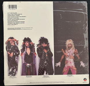 Mötley Crüe Theatre of Pain (1985) - 1st Pressing "Admit One" Hype Sticker SEALED