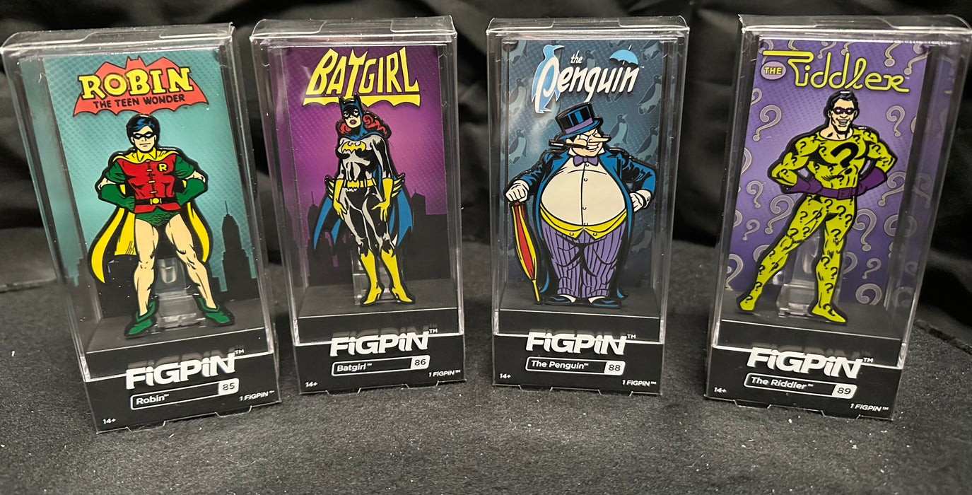 FigPin Batgirl / Robin / Penguin / Riddler Hard Cases