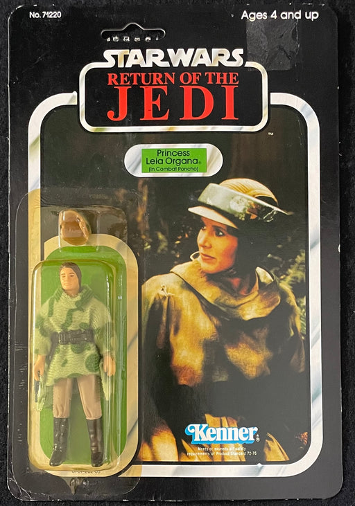 Kenner Star Wars ROTJ (1983) Leia (Combat Poncho) 77-Back A