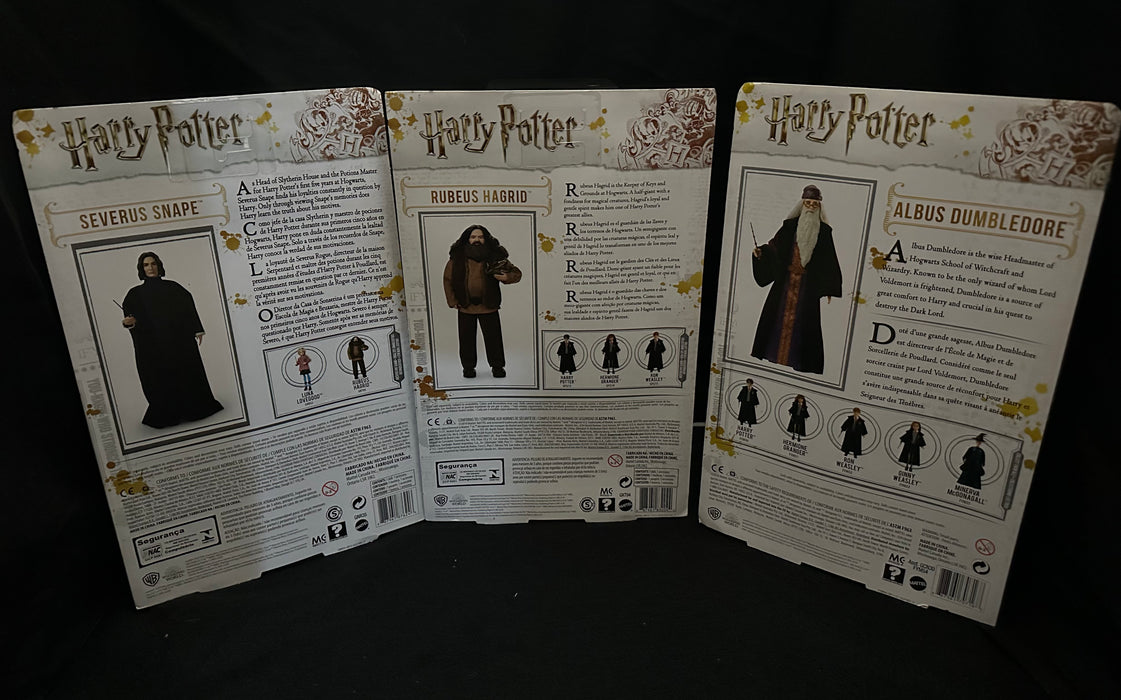 McFarlane Toys: Wizarding World - Dumbledor, Snape, Hagrid (3 Figures)