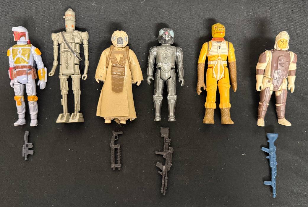 Star Wars Bounty Hunters - All 6 Includes 3 Guns