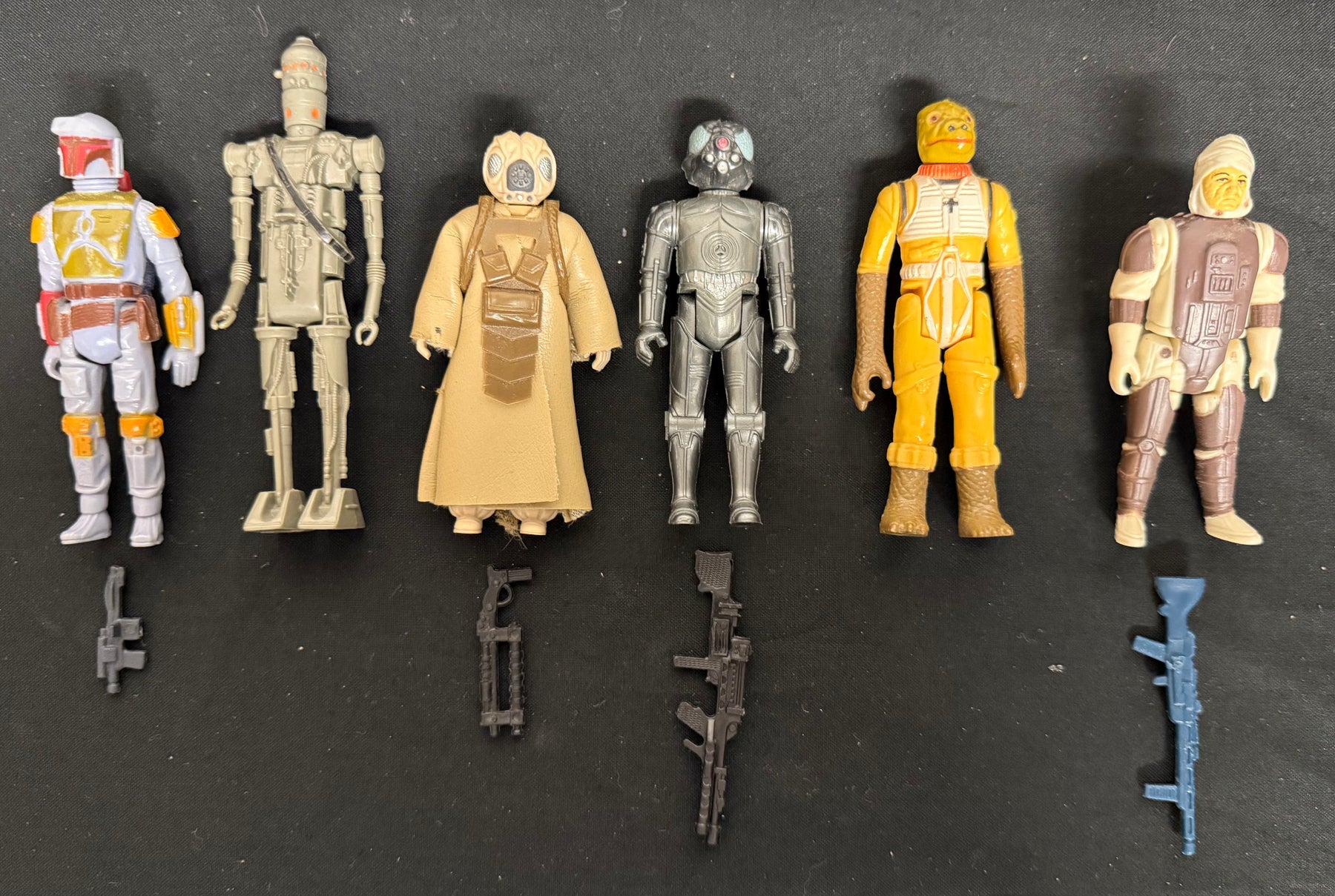 Star Wars Bounty Hunters - All 6 Includes 3 Guns