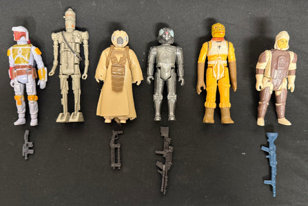 Star Wars Bounty Hunters - All 6 Includes 3 Guns