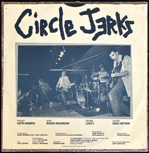 Circle Jerks Wild In The Streets (First Pressing, Lyrics Inner Sleeve Included)