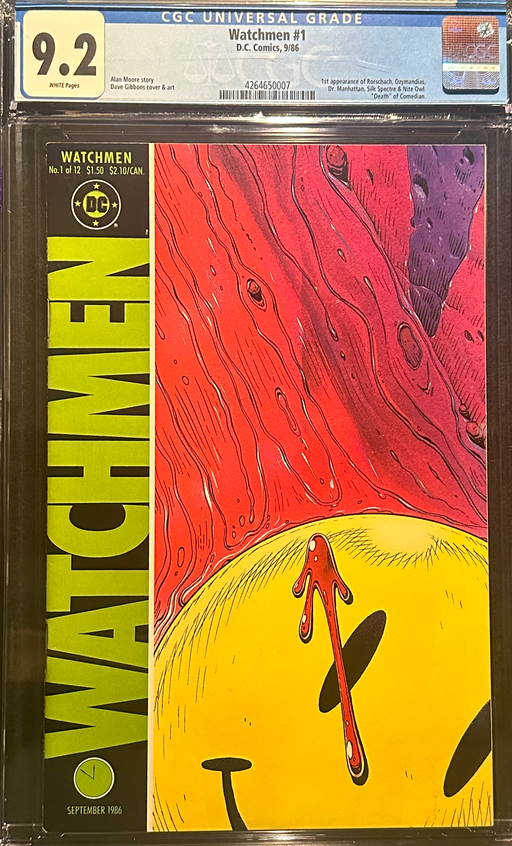 Watchmen #  1  CGC 9.2