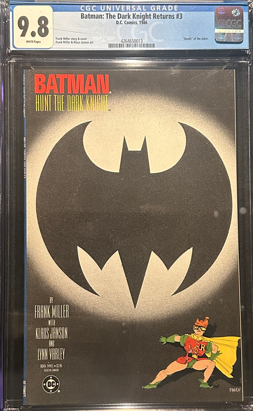Batman: The Dark Knight #  3 CGC 9.8