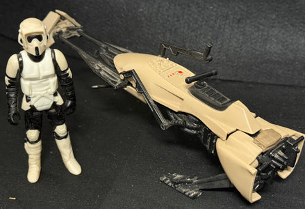 Kenner Star Wars ROTJ Biker Scout and Speeder Bike
