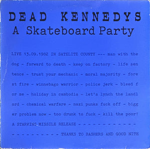 Dead Kennedys A Skateboard Party
