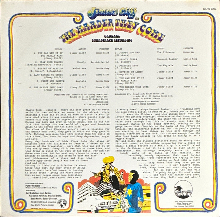 Jimmy Cliff The Harder They Come (Original Soundtrack Recording)