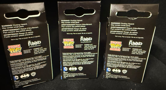 Funko Pop! Batman Pocket Key Chain - Hot Topic Exclusive 3x