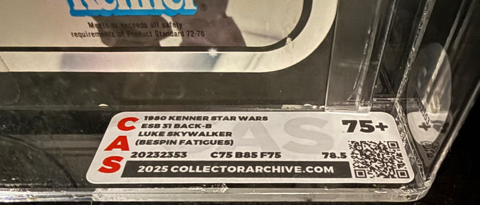 Kenner Star Wars ESB Luke Skywalker (Bespin) 31-Back A CAS 75+