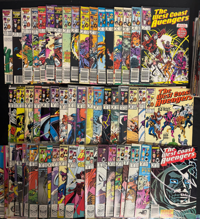 West Coast Avengers #1-47,55-60, Annual #2,3,5 FN/VF (7.0)