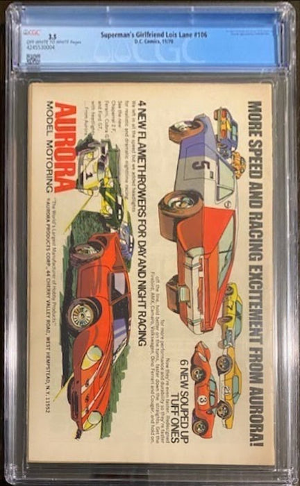 Superman's Girl Friend, Lois Lane #106 CGC 3.5