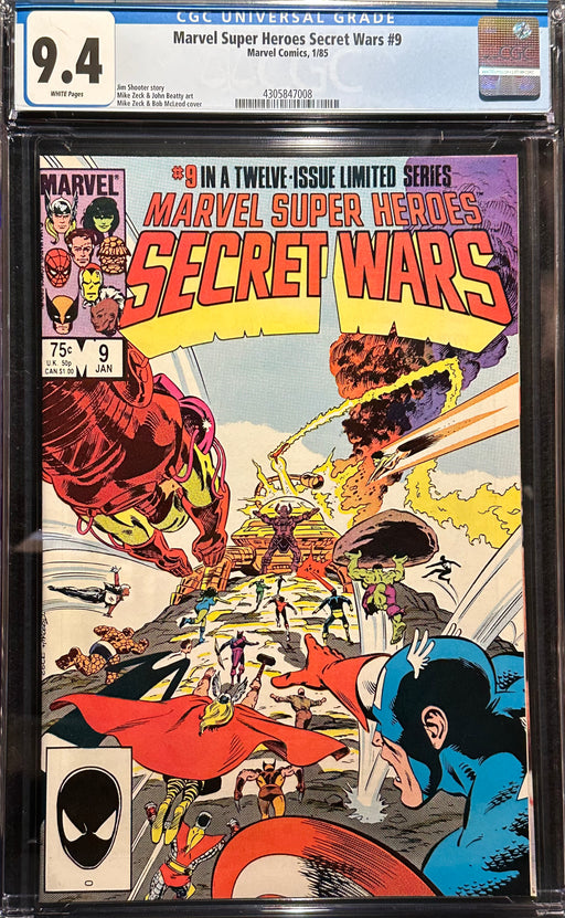 Marvel Super-Heroes Secret Wars #  9 CGC 9.4