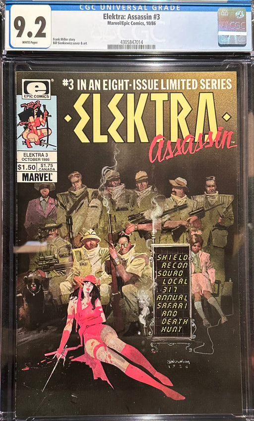 Elektra: Assassin #  3  CGC 9.2