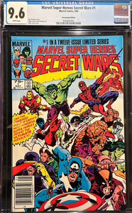 Marvel Super-Heroes Secret Wars #  1 Newsstand CGC 9.6