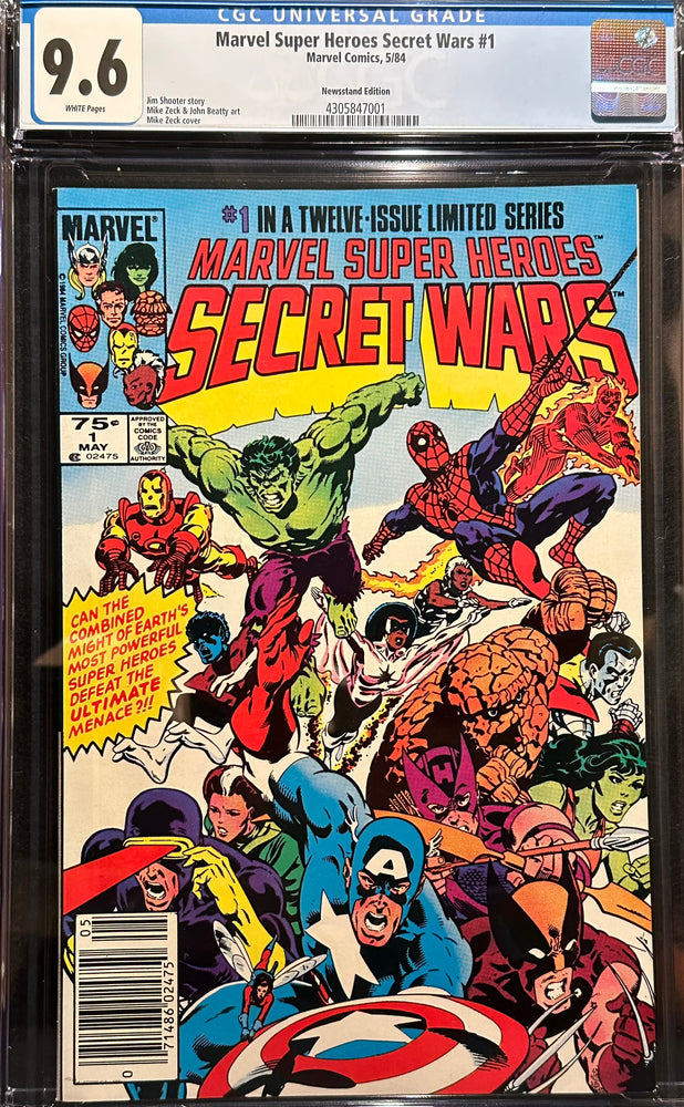 Marvel Super-Heroes Secret Wars #  1 Newsstand CGC 9.6