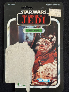 Kenner Star Wars ROTJ Chief Chirpa 65 Back Card Only