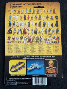Kenner Star Wars ROTJ Chief Chirpa 65 Back Card Only