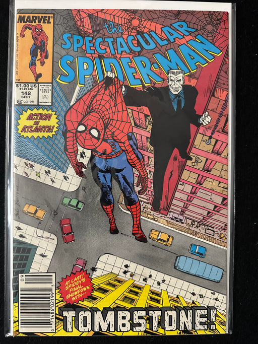 Spectacular Spider-Man #142 Newsstand VF (8.0)