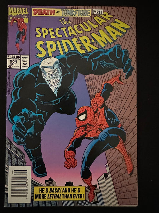 Spectacular Spider-Man #204 Newsstand NM- (9.2)